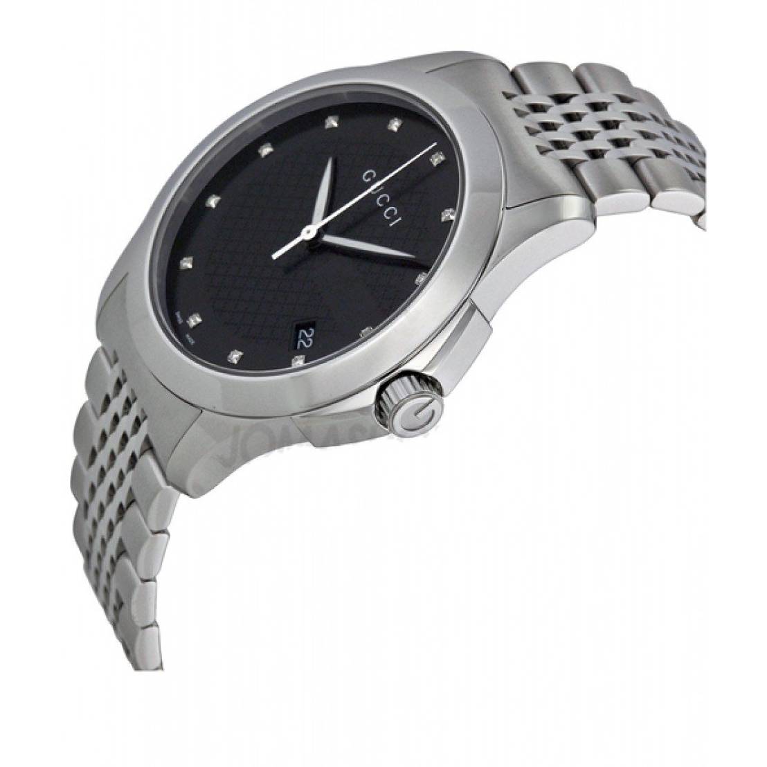 GUCCI G-TIMELESS BLACK DIAL SWISS STAINLESS STEEL